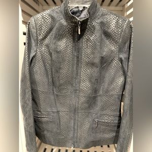 Alfani faux leather bomber jacket. Size medium.